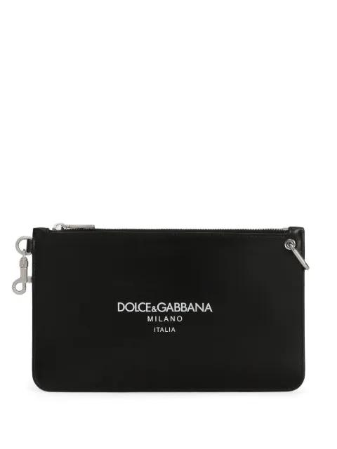 logo-lettering clutch bag by DOLCE&GABBANA