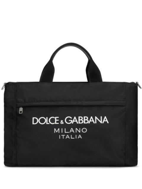 logo-lettering holdall by DOLCE&GABBANA