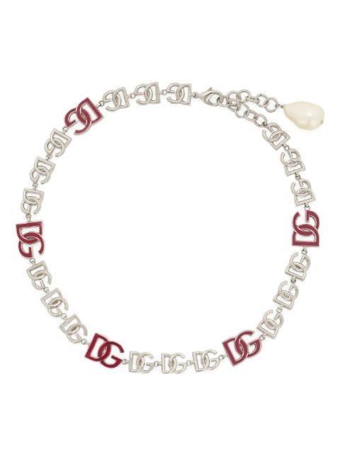 logo-lettering polished necklace by DOLCE&GABBANA