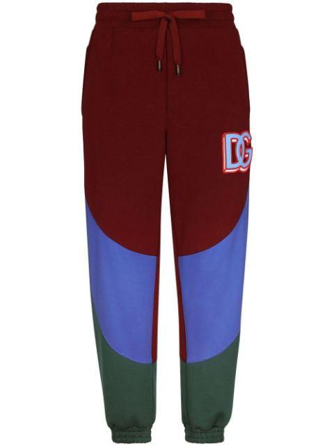 logo-patch colour-block sweatpants by DOLCE&GABBANA