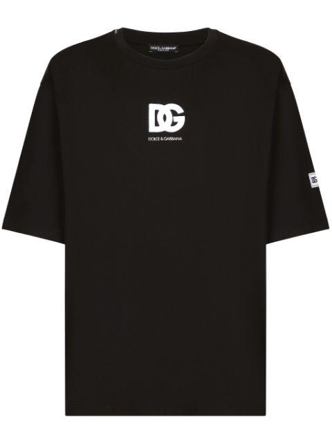 logo-patch cotton T-shirt by DOLCE&GABBANA