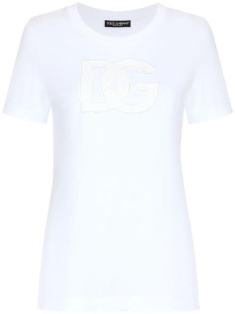 logo-patch cotton T-shirt by DOLCE&GABBANA