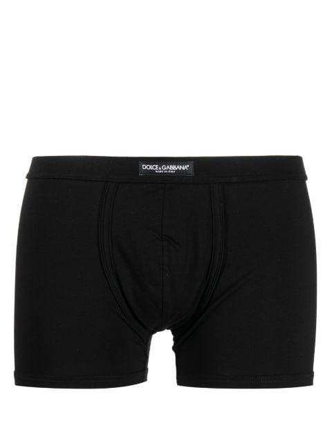 logo-patch elasticated-waist boxers by DOLCE&GABBANA