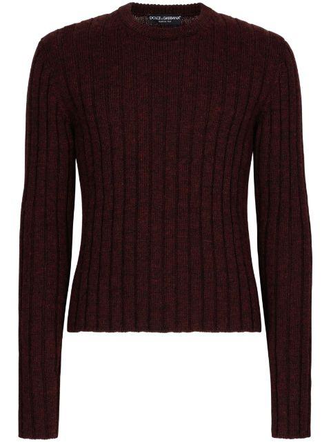 logo-patch ribbed jumper by DOLCE&GABBANA