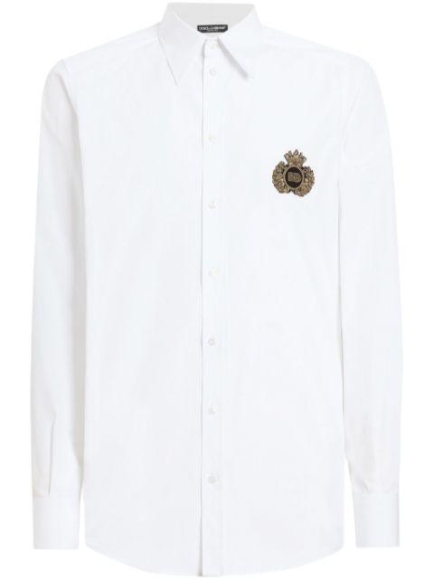 logo-patch shirt by DOLCE&GABBANA