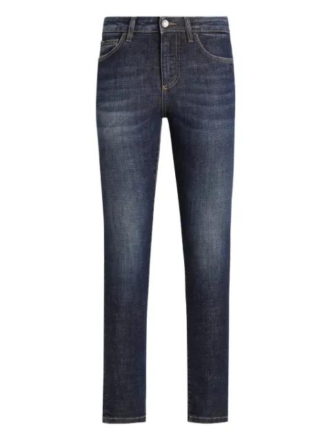 logo-patch skinny jeans by DOLCE&GABBANA