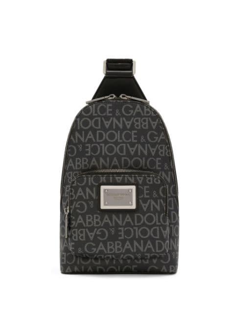 logo-plaque adjustable-strap belt bag by DOLCE&GABBANA