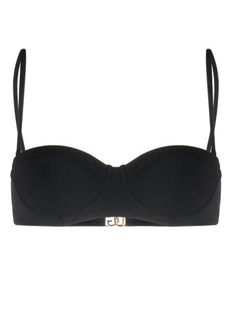 logo-plaque bikini top by DOLCE&GABBANA