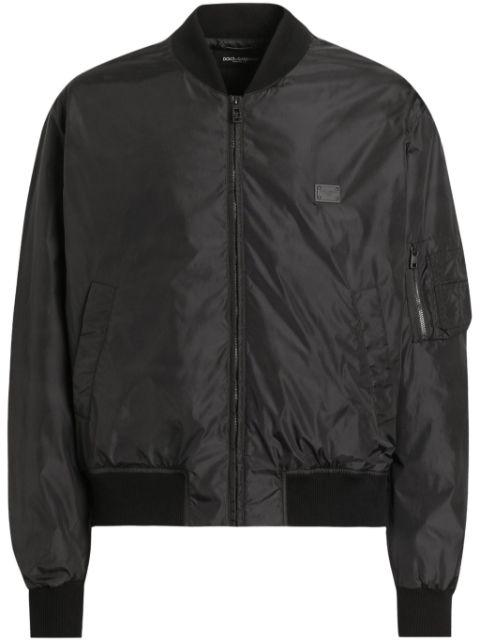 logo-plaque bomber jacket by DOLCE&GABBANA