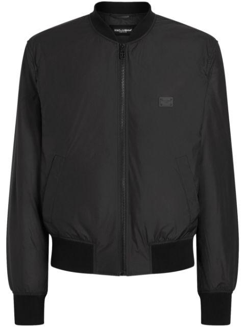 logo-plaque bomber jacket by DOLCE&GABBANA