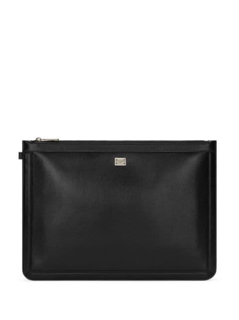 logo-plaque clutch bag by DOLCE&GABBANA