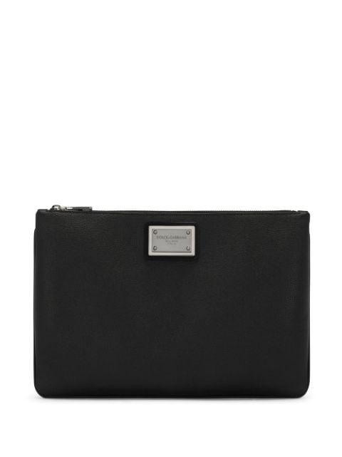 logo-plaque clutch bag by DOLCE&GABBANA