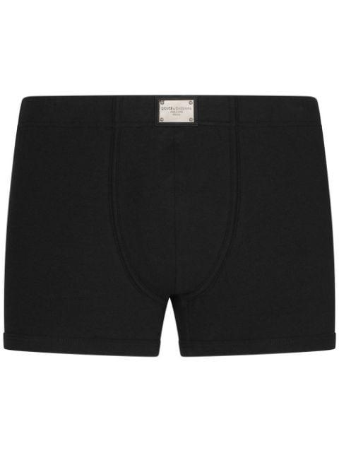 logo-plaque cotton boxers by DOLCE&GABBANA