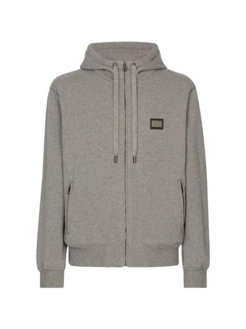 logo-plaque hoodie by DOLCE&GABBANA