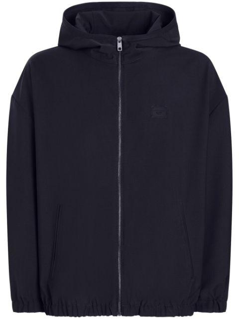 logo-plaque hoodied jacket by DOLCE&GABBANA