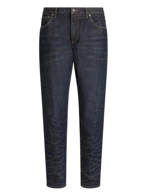 logo-plaque  jeans by DOLCE&GABBANA