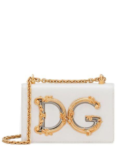 logo-plaque lambskin crossbody bag by DOLCE&GABBANA