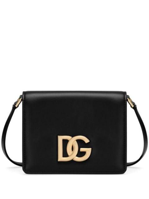 logo-plaque leather crossbody bag by DOLCE&GABBANA