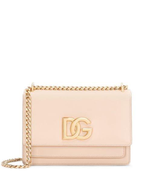 logo-plaque leather crossbody bag by DOLCE&GABBANA