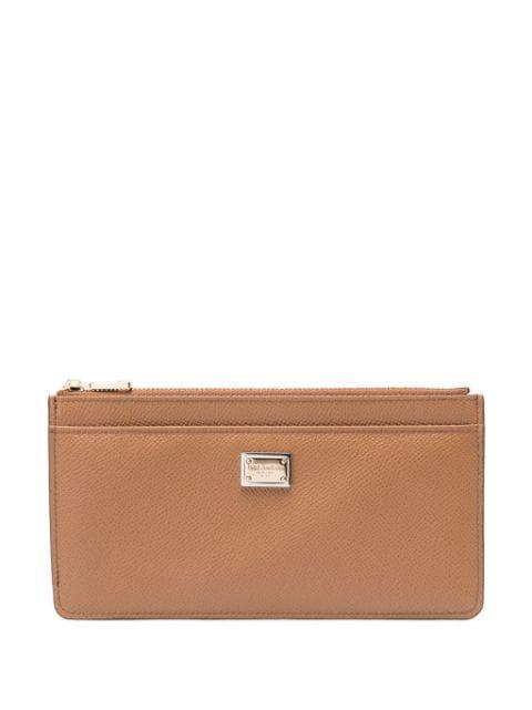 logo-plaque leather wallet by DOLCE&GABBANA