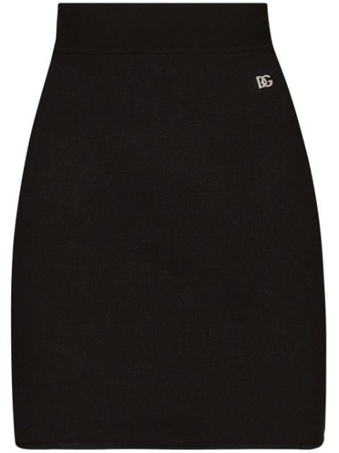 logo-plaque mini skirt by DOLCE&GABBANA