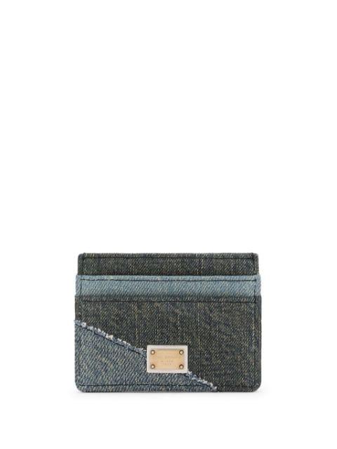 logo-plaque patchwork card holder by DOLCE&GABBANA