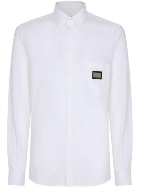 logo-plaque pocket shirt by DOLCE&GABBANA