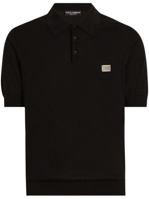 logo-plaque polo shirt by DOLCE&GABBANA