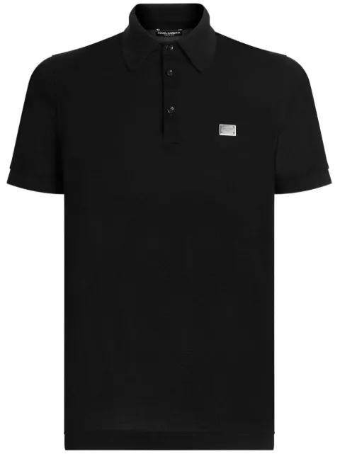 logo-plaque polo shirt by DOLCE&GABBANA