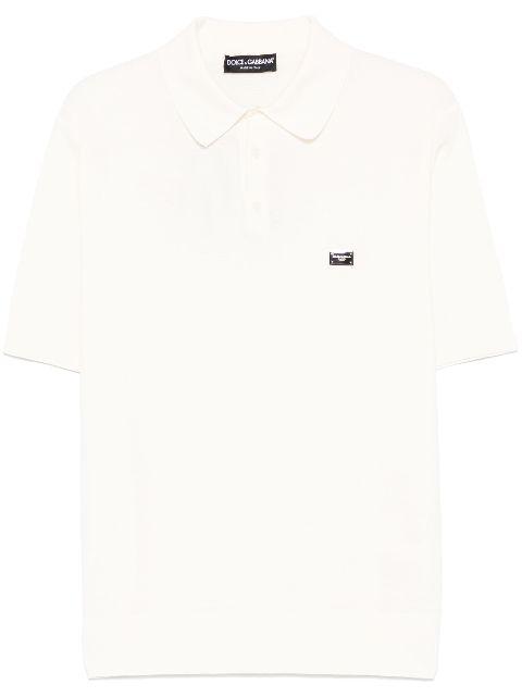 logo-plaque polo shirt by DOLCE&GABBANA
