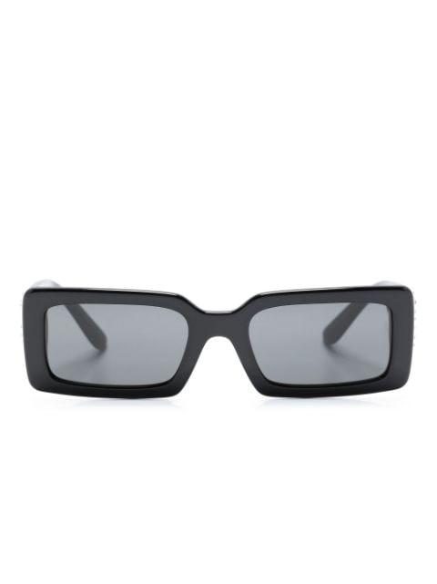 logo-plaque rectangle-frame sunglasses by DOLCE&GABBANA