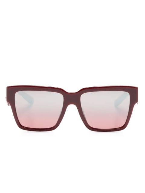 logo-plaque rectangle-frame sunglasses by DOLCE&GABBANA