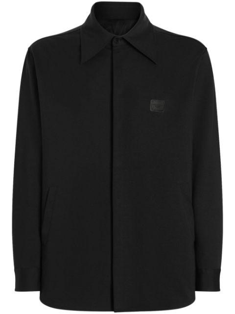 logo-plaque shirt jacket by DOLCE&GABBANA