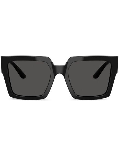 logo-plaque square-frame sunglasses by DOLCE&GABBANA