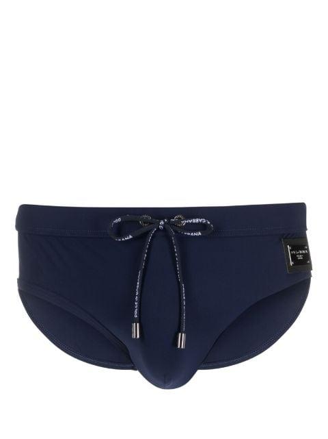 logo-plaque swim trunks by DOLCE&GABBANA