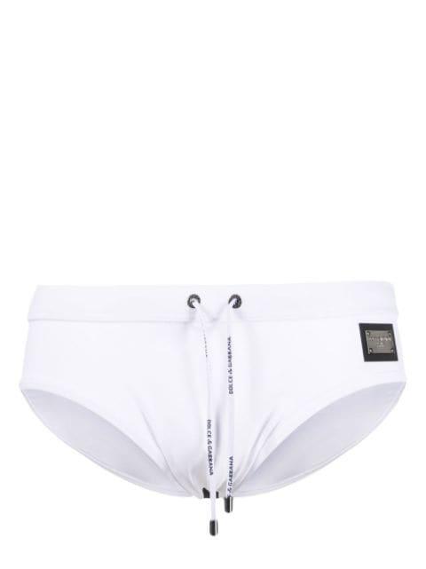 logo-plaque swimming trunks by DOLCE&GABBANA