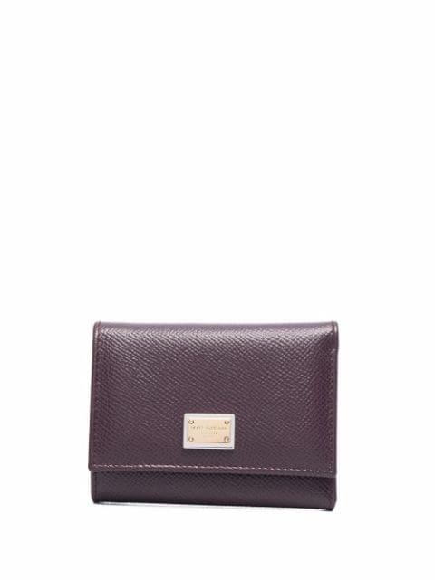 logo plaque tri-fold wallet by DOLCE&GABBANA