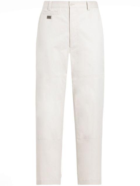 logo-plaque trousers by DOLCE&GABBANA