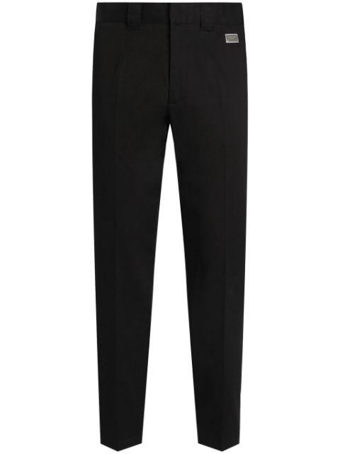 logo-plaque trousers by DOLCE&GABBANA