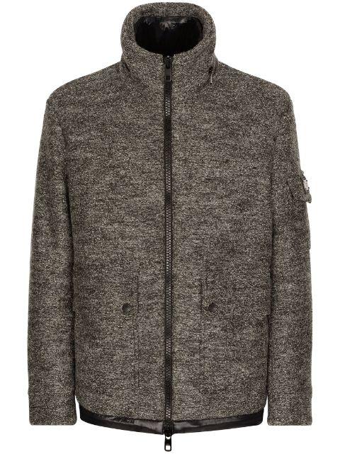 logo-plaque wool jacket by DOLCE&GABBANA