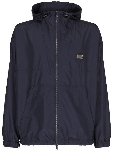 logo-plaque zip-fastening jacket by DOLCE&GABBANA
