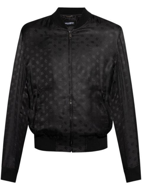 logo-print bomber jacket by DOLCE&GABBANA