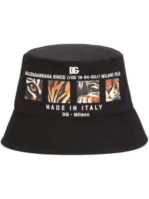 logo-print bucket hat by DOLCE&GABBANA