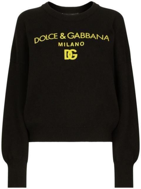 logo-print cashmere jumper by DOLCE&GABBANA