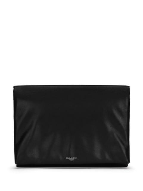 logo-print clutch bag by DOLCE&GABBANA