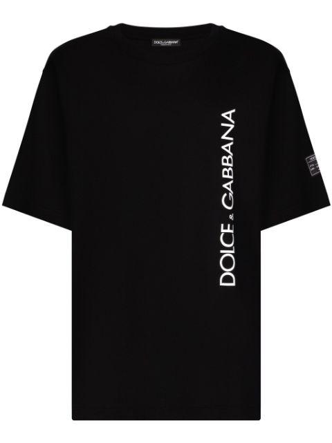 logo-print cotton T-shirt by DOLCE&GABBANA
