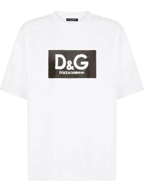 logo-print cotton T-shirt by DOLCE&GABBANA
