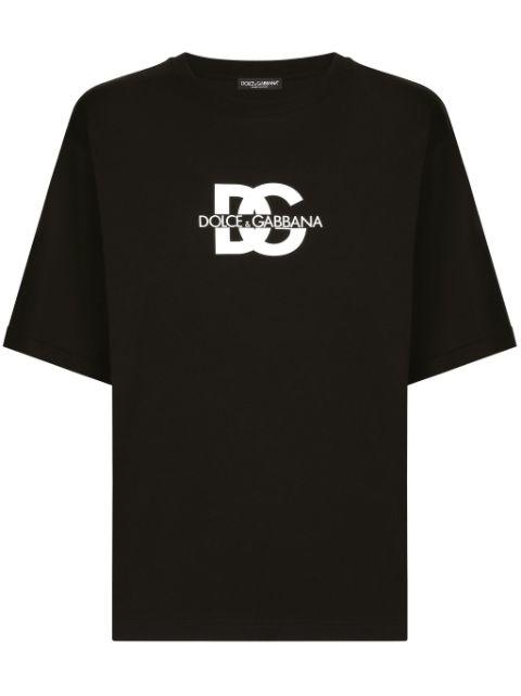 logo-print cotton T-shirt by DOLCE&GABBANA