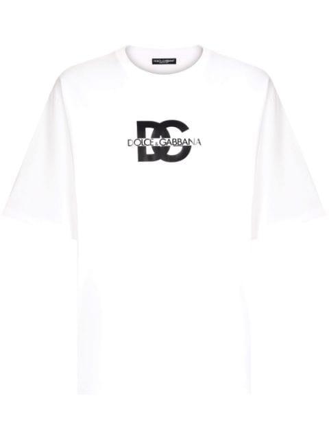 logo-print cotton T-shirt by DOLCE&GABBANA