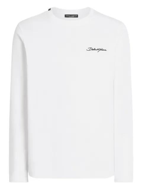 logo-print cotton t-shirt by DOLCE&GABBANA